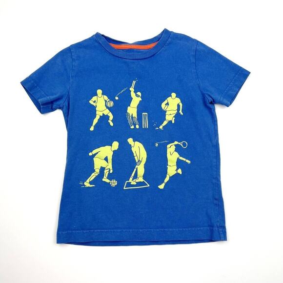 Mini Boden Blue Sports Tee - Picture 2 of 6